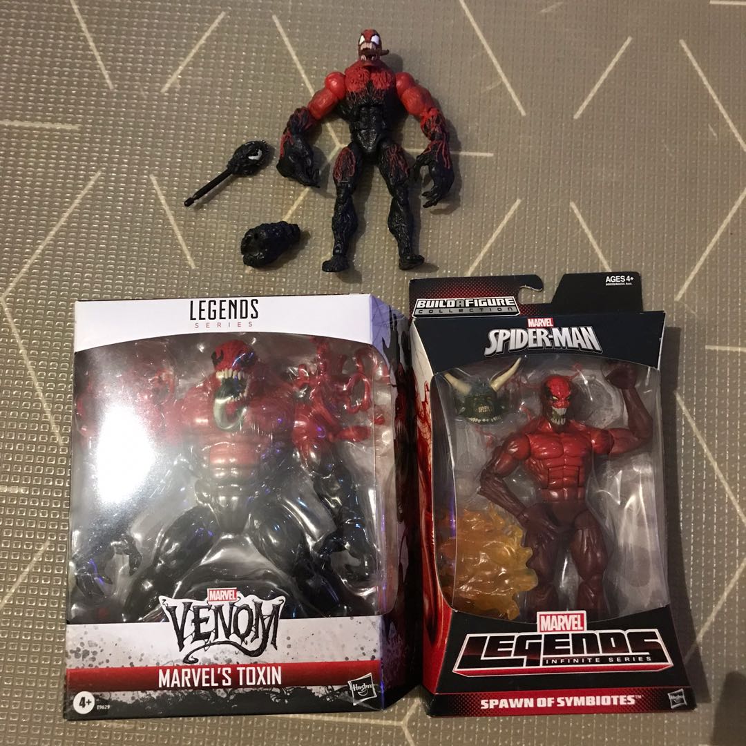 Marvel Legends Toybiz Toxin lot (venom spawn of symbiotes spider