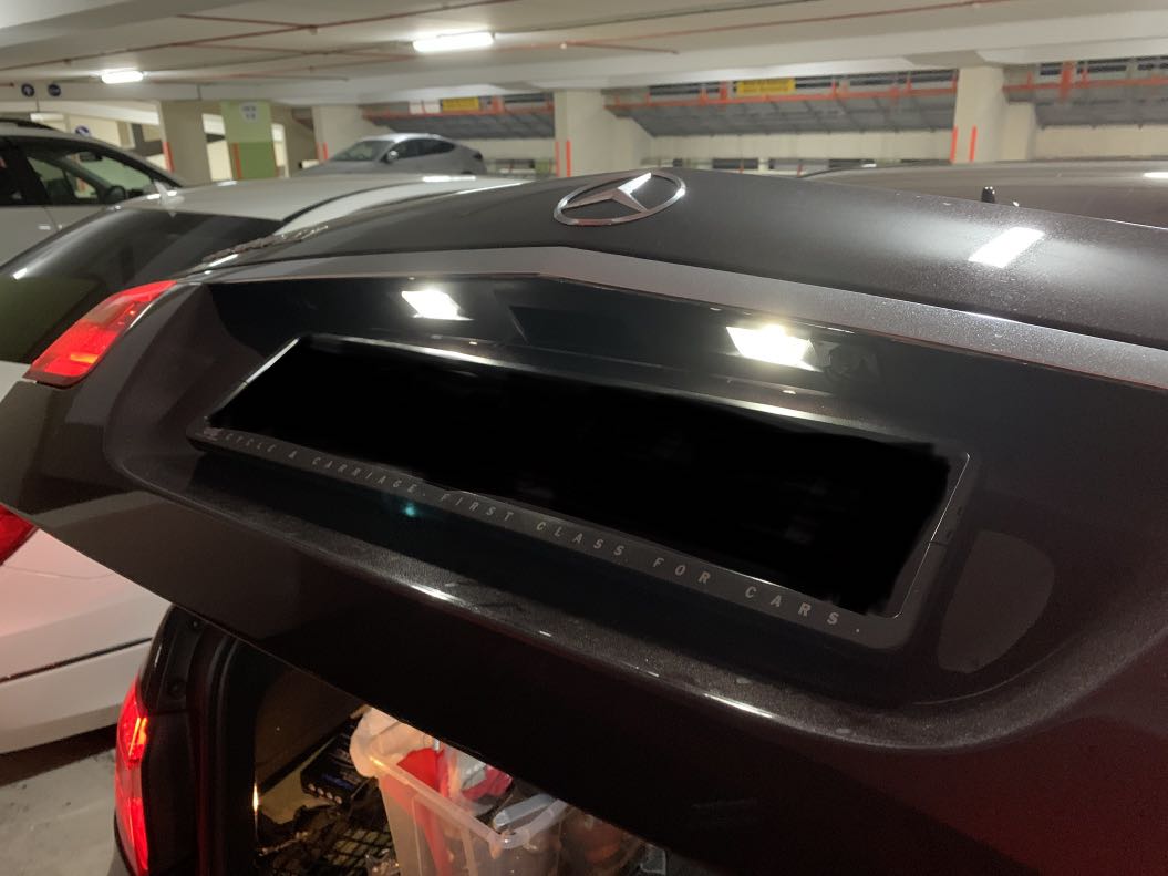 Mercedes W204 C180 C200 W212 E200 E250 License Plate White LED Light