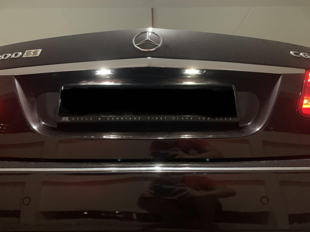 Mercedes W204 C180 C200 W212 E200 E250 License Plate White LED Light