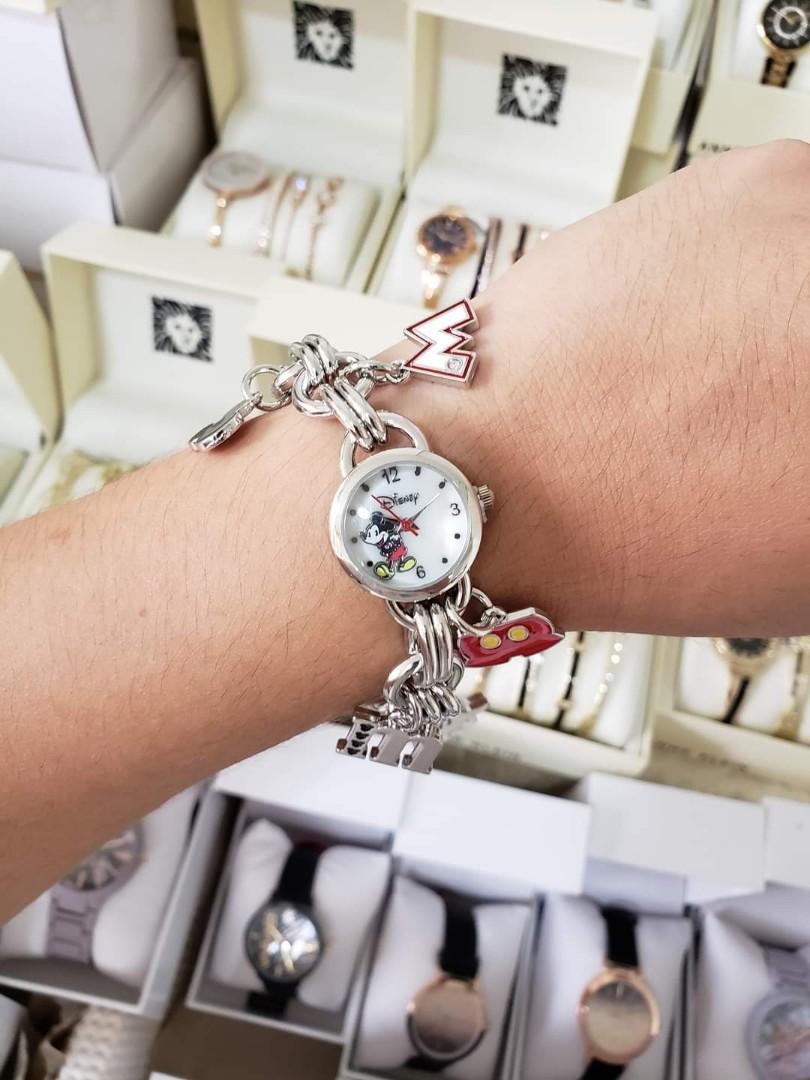 Mickey mouse charm watch