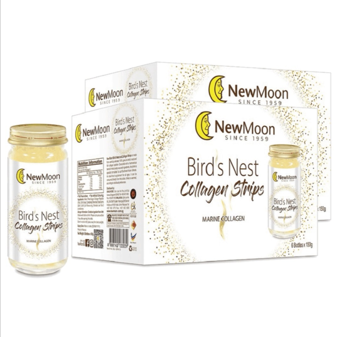 New Moon Bird’s Nest with Collagen Strips (6s x 150g), Health & Nutrition, Health Supplements