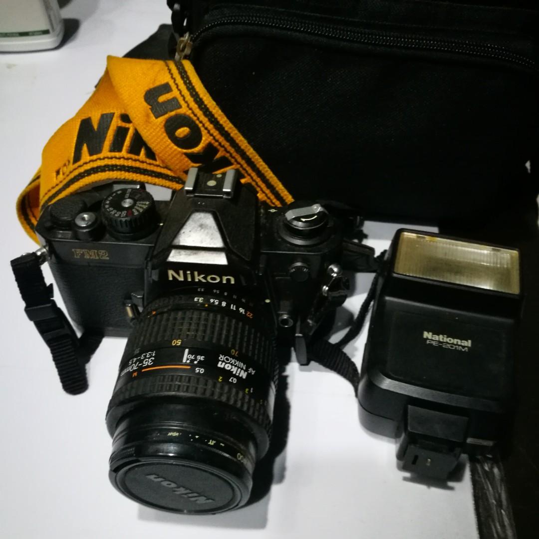Nikon FM2 manual vintage camera, Photography, Cameras on Carousell