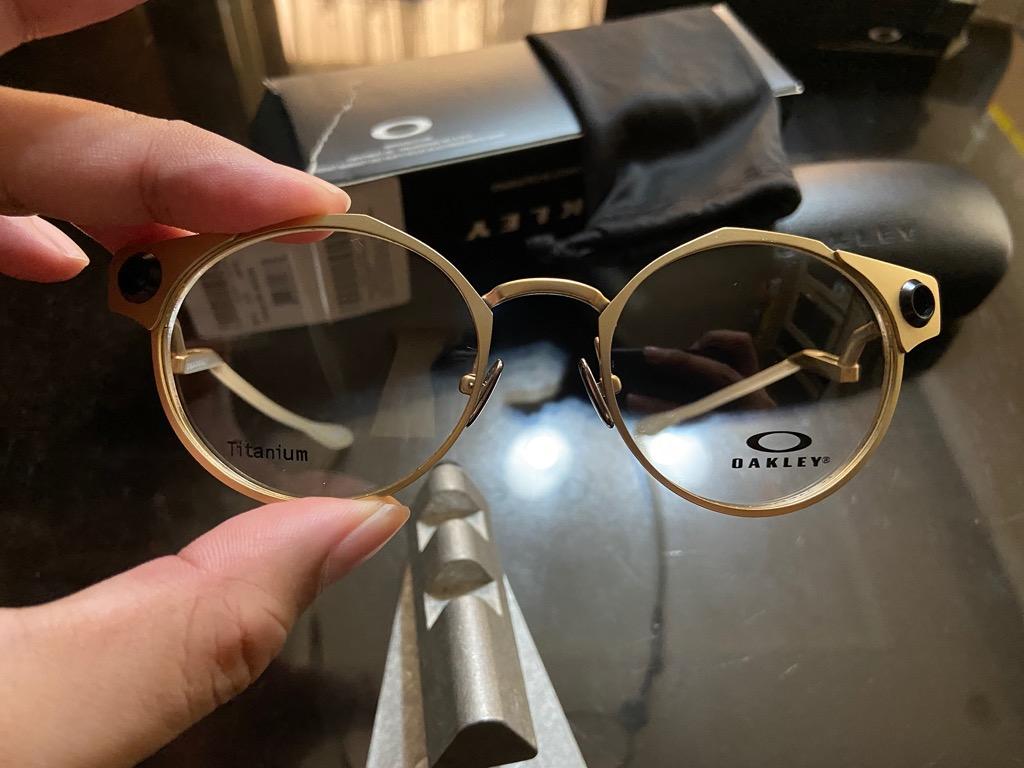 Oakley Deadbolt Ahyris Eyeglasses satin gold blk Men s Fashion