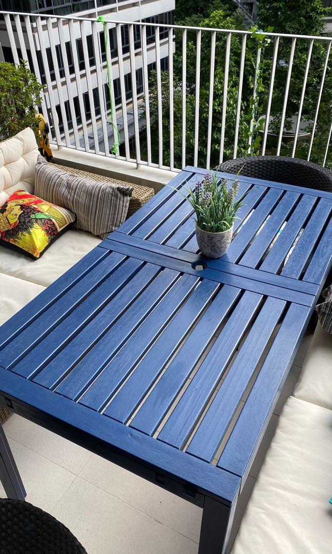 Outdoor Furniture upcycled IKEA appalaro table, Furniture & Home