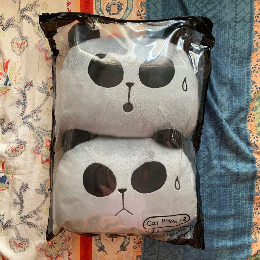 panda car pillow