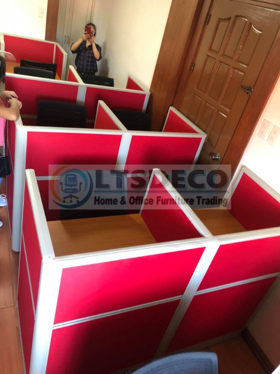 panel cubicles type office partition, Furniture & Home Living, Office ...