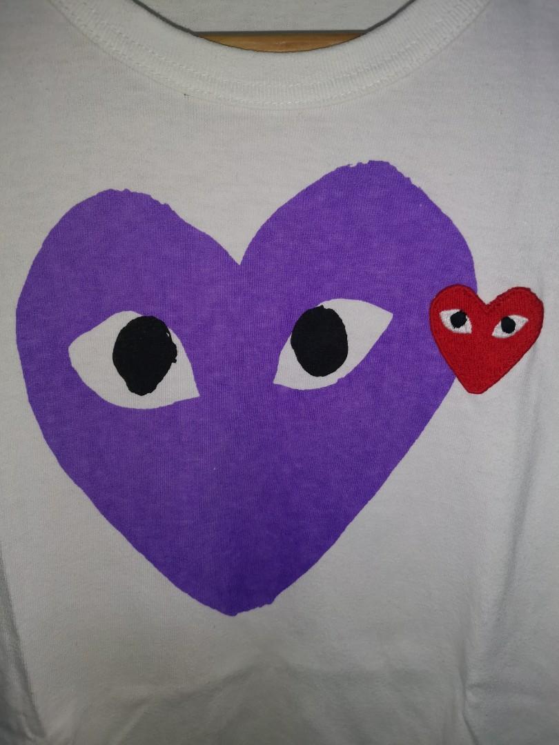 Cdg purple heart cheap
