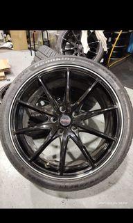 RAYS 18" RIM WITH TYRE