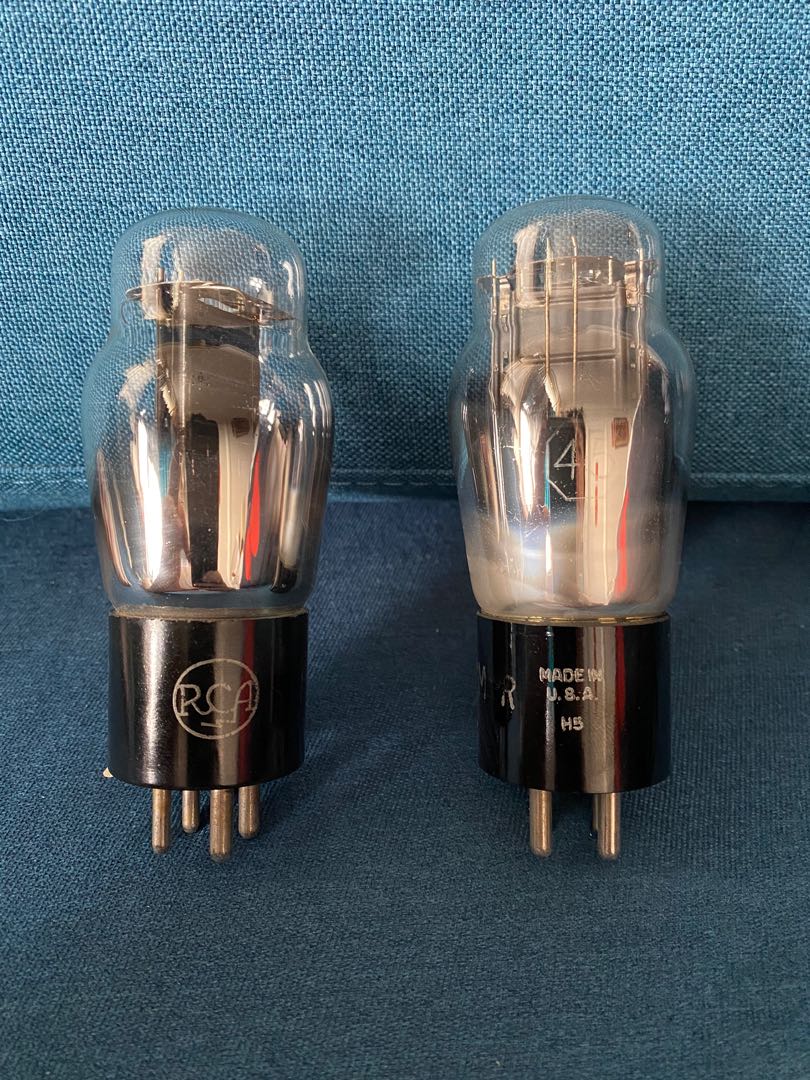 RCA 45 美國40年代古董真空管一對, 音響器材, 其他音響配件及設備 