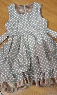 Kids Satin Polka Dress #caroupreneurweek