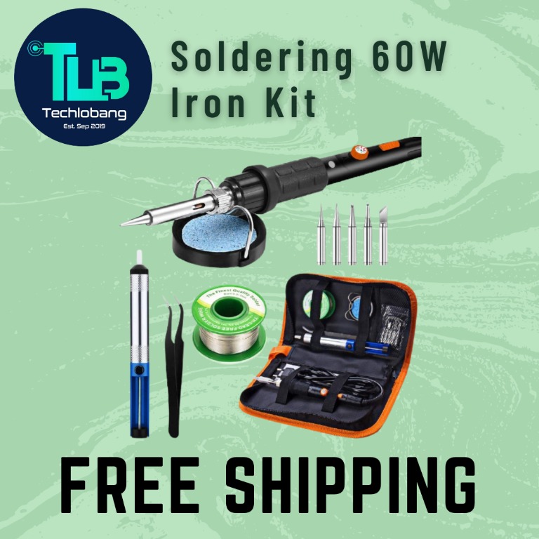 (SG READY STOCK + FREE DELIVERY) Soldering Iron Kit, Preciva 60W