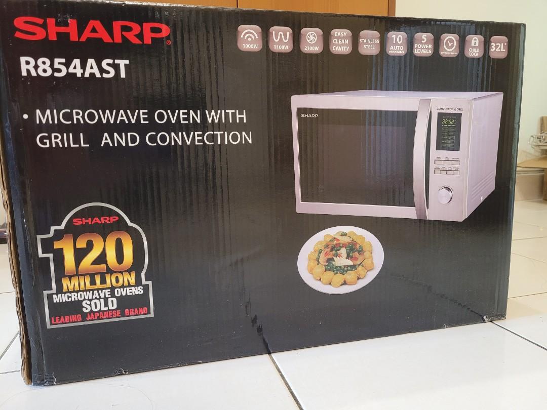 Sharp R954ast Sharp R854AST Microwave Oven with Grill and Convection, TV & Home ...