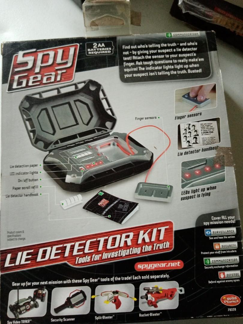 Spy Gear Lie Detector Kit, Hobbies & Toys, Toys & Games on Carousell