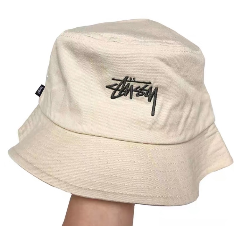 Stussy Cream Bucket Hat Women s Fashion Watches Accessories