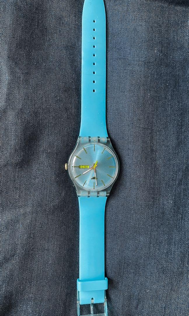 Swatch TURQUOISE REBEL, Luxury, Watches on Carousell