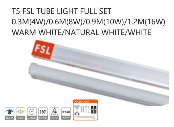 T5 FSL LED TUBE FULL SET, Furniture & Home Living, Lighting & Fans ...