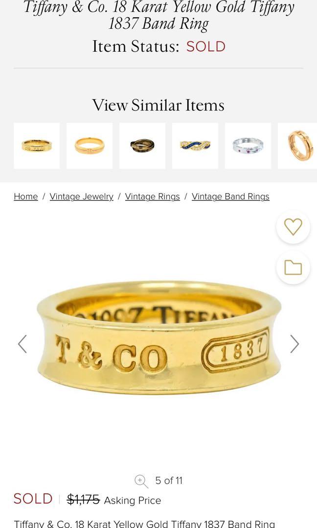 Tiffany & Co Wedding Rings | Luxury Resale | myGemma