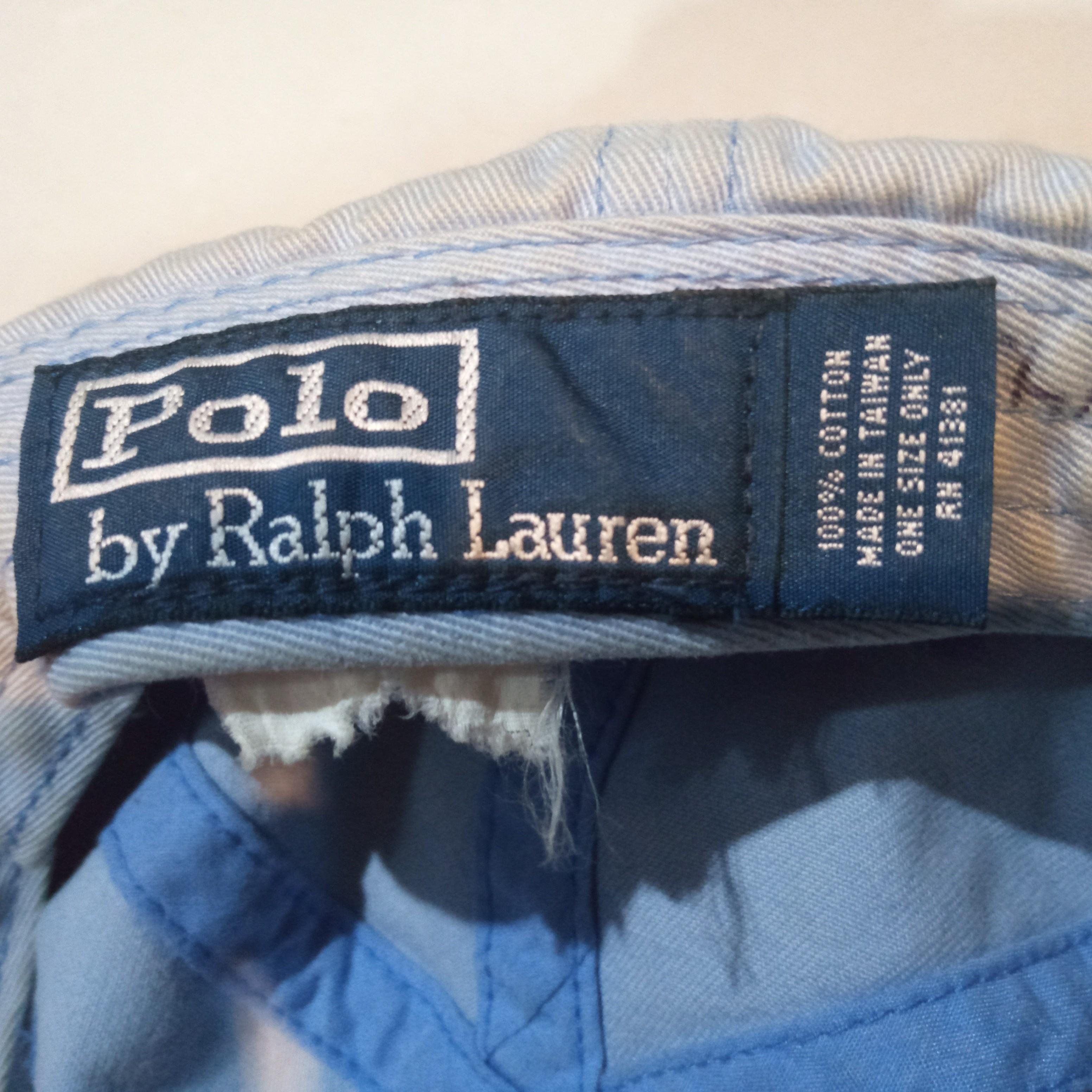 Topi Polo Ralph Lauren - Blue Mint/Orange Two Tone Vintage Original