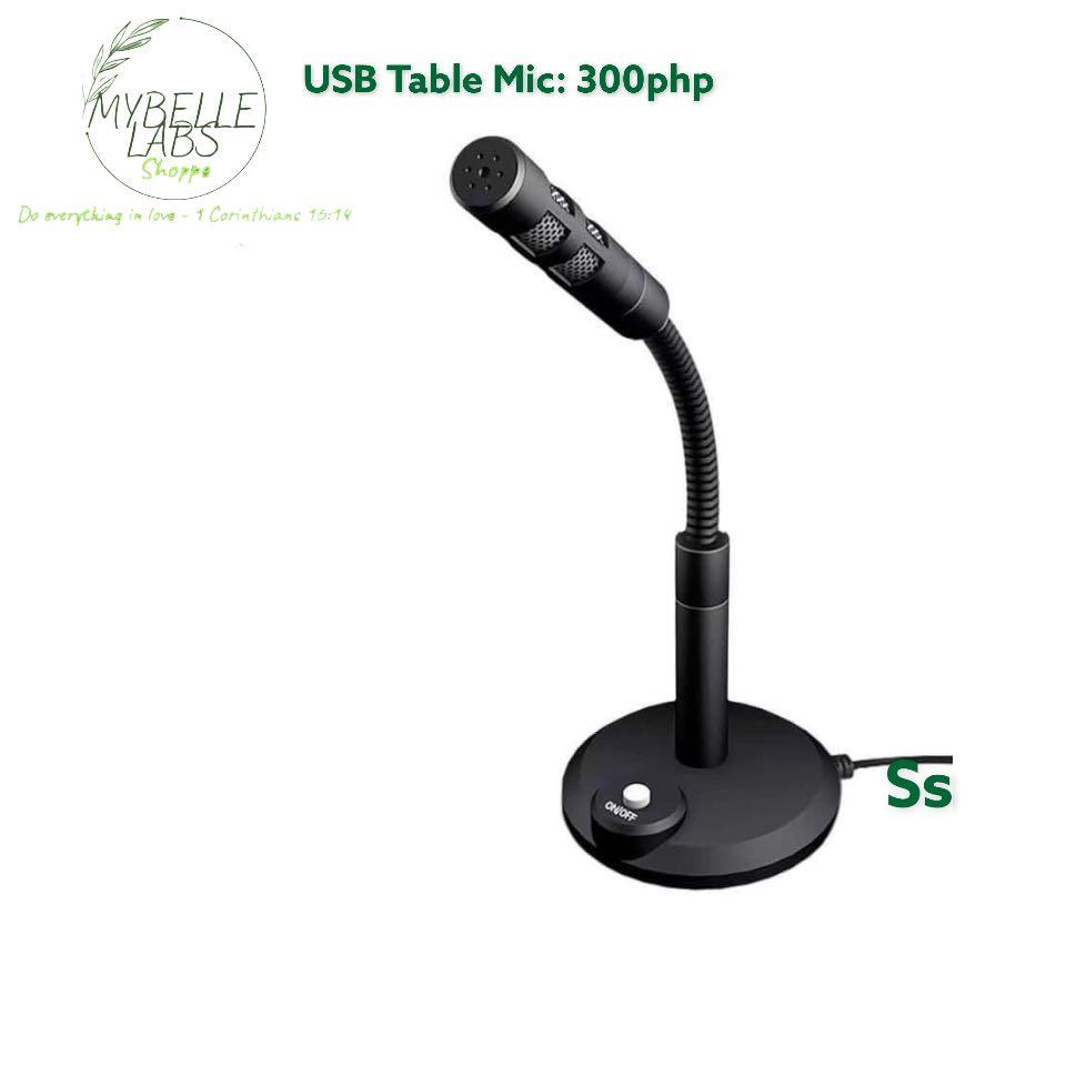 USB Table Mic (Category: Microphones) located in Cainta. Submitted by iubelle (Listing ID 1115516849, Image 1). Description: USB Table Mic: 300php 360 degree all-point capacitor wheat Portable Microphone Easy to carry Real plug and play Omnidirectional pickup sensitivity Condenser microphone, compute k songs, voice chat, games open black, large meetings multi-angle adjustment, convenience, make your voice more clear, singing more attractive. #ss 