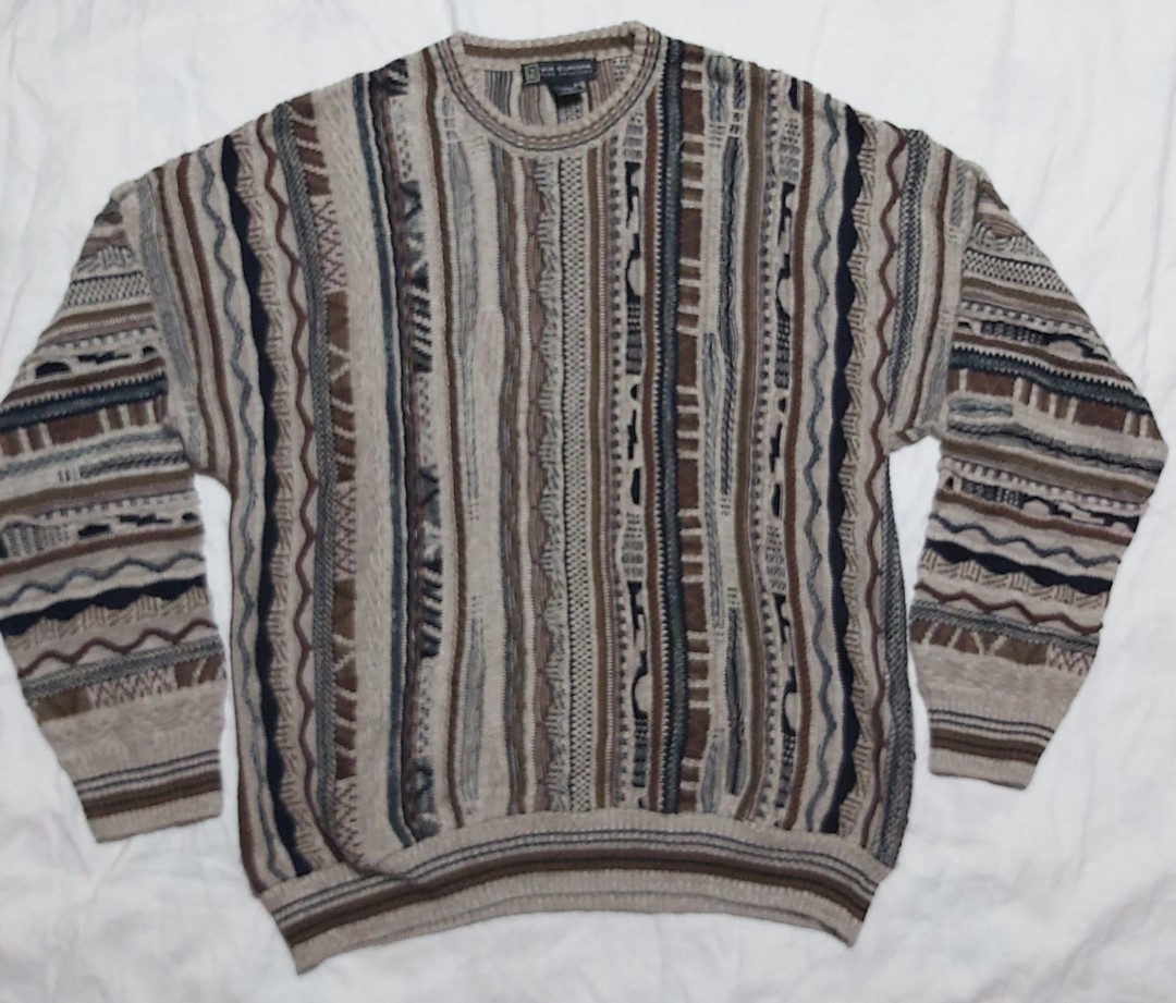 Vintage 90s Coogi-esque Knit Sweater, Men's Fashion, Tops & Sets ...