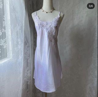 Vintage bridal satin slip