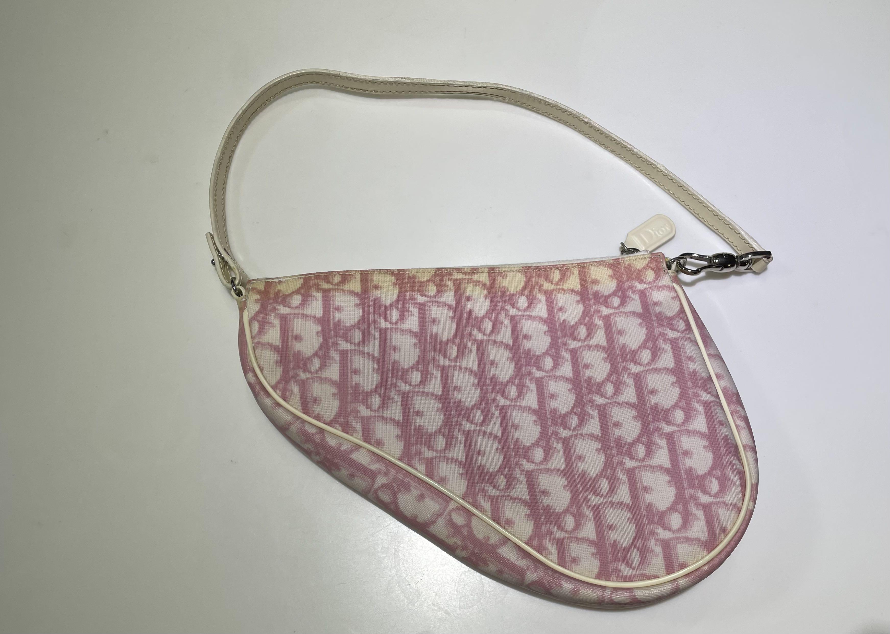 Restoringcleaning vintage pink saddle bag  Y2k mini bag haul coming    TikTok