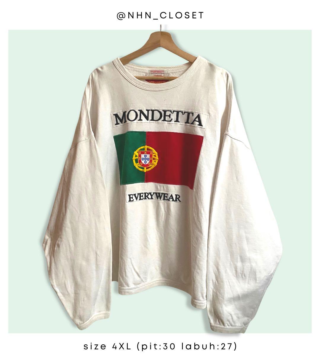 Vintage Mondetta Everywear Portugal White Sweatshirt with Backhit