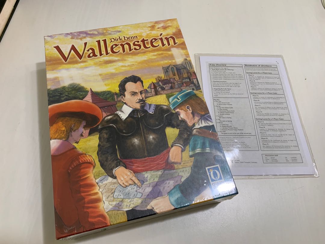 Wallenstein boardgame German 1st edition, Hobbies & Toys, Toys & Games