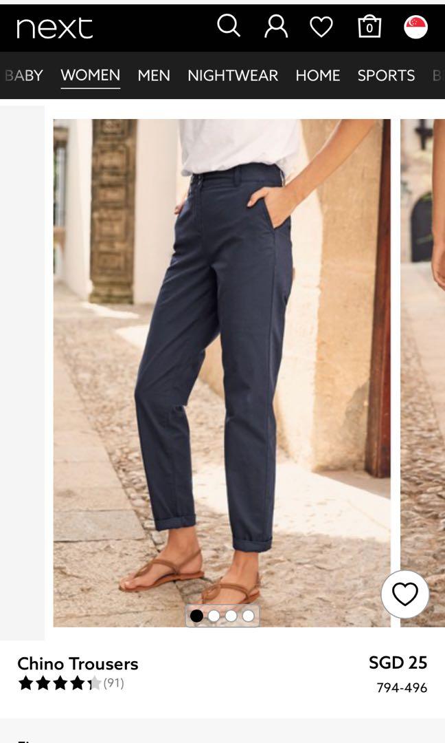 Next ladies chino trousers sales