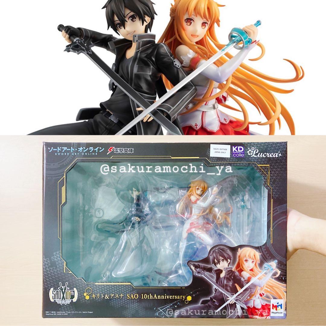 全新現貨megahouse Mh Lucrea 刀劍神域sao 桐人亞絲娜桐谷和人結城明日奈桐亞十周年十週年10周年10週年10th 記念紀念pvc 1 7 1 7
