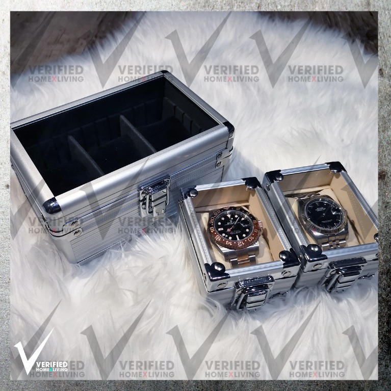 Aluminium Watch Box Singe Three Slots