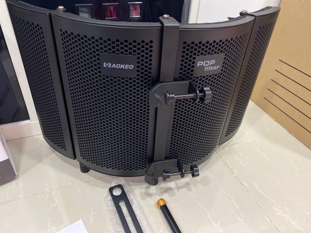 Aokeo Portable Vocal Booth Isolation Shield, Audio, Other Audio