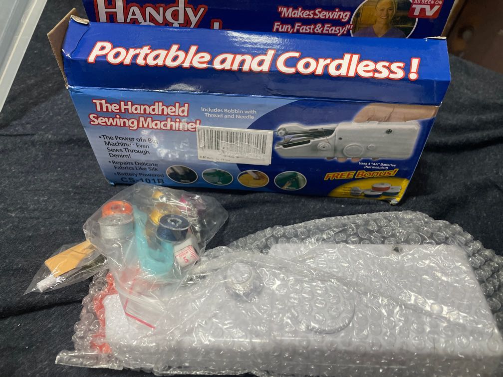 As Seen On Tv Handy Stitch Handheld Sewing Machine, Furniture & Home Living, Home Improvement