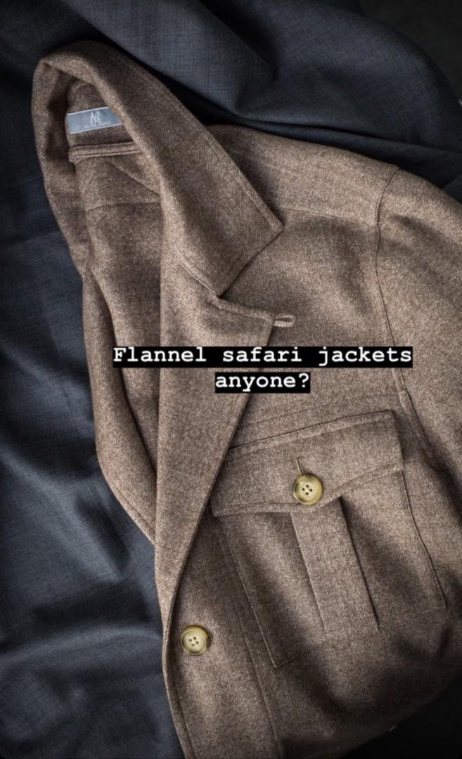 Ascot Chang Safari Jacket Beige wool 