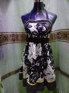 Backless Floral Dress
