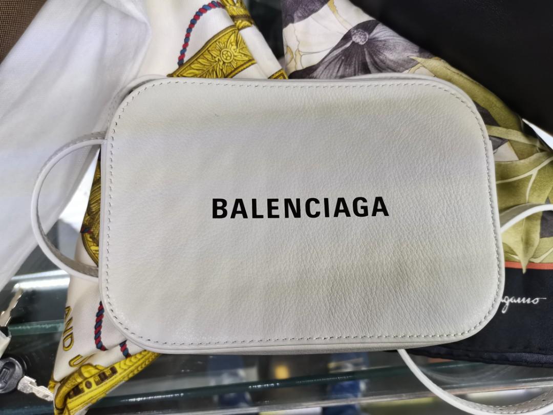 Balenciaga white sales sling bag