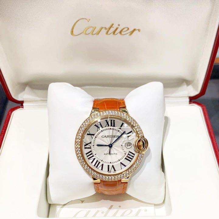 Cartier rose gold watch ballon bleu hot sale
