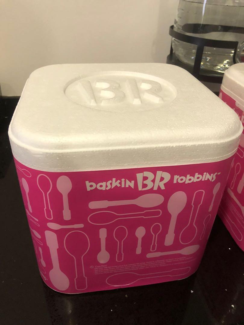 Baskin robbins store ice cream box