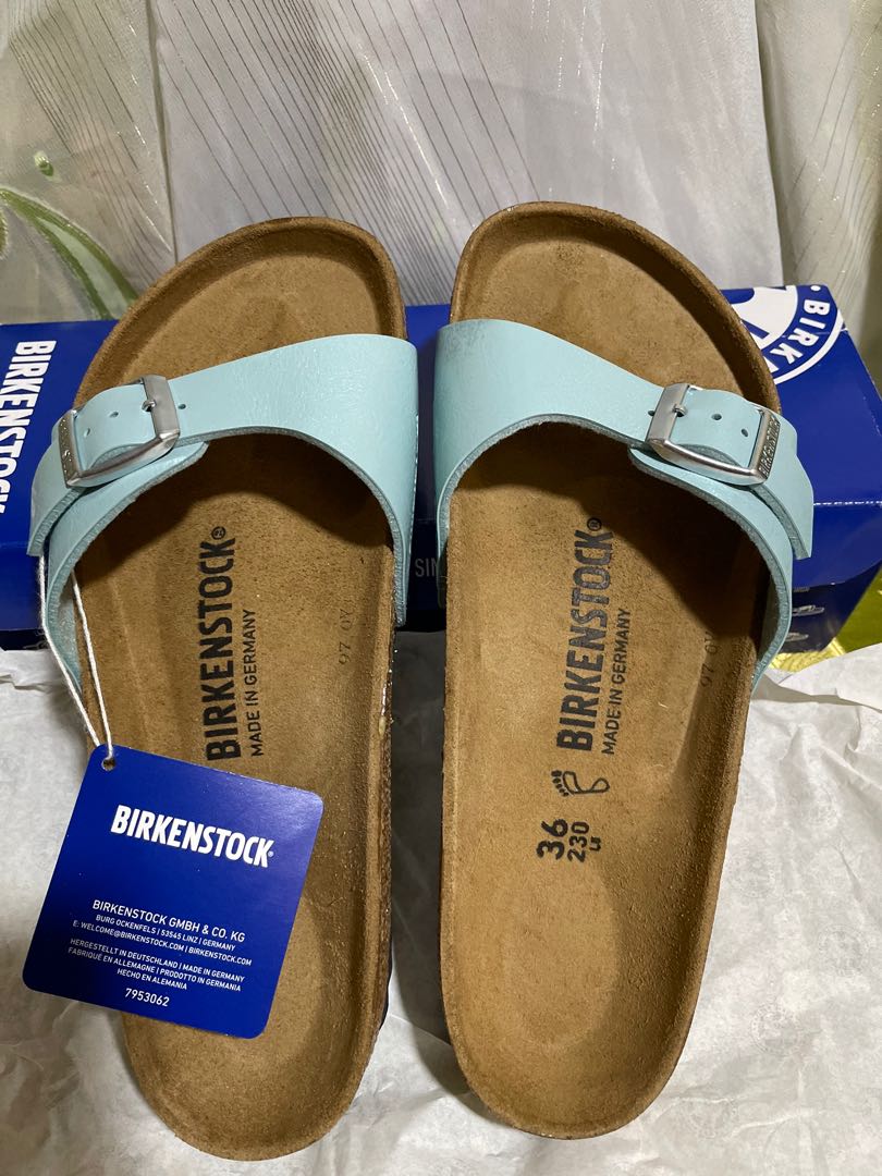 birkenstock madrid graceful faded aqua