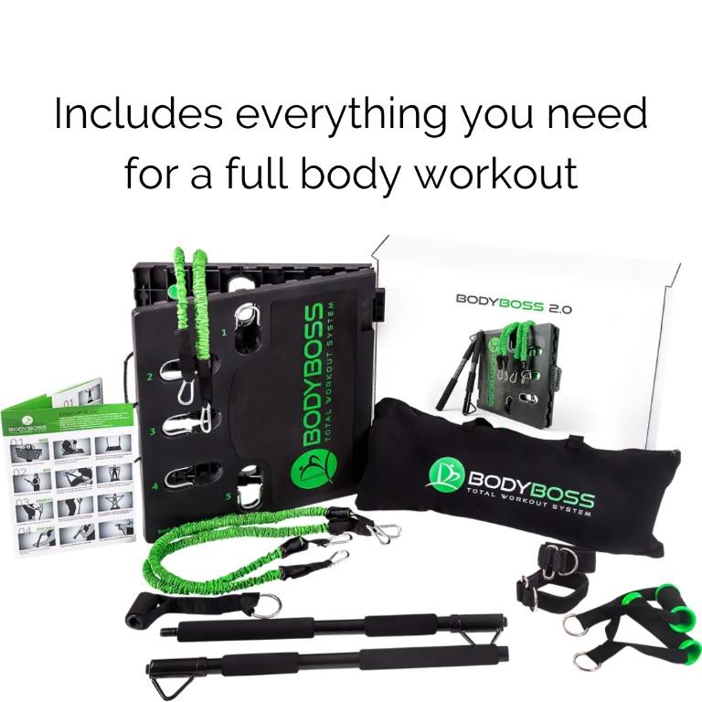 BodyBoss 2.0 Portable Home Gym Total Body Workout with