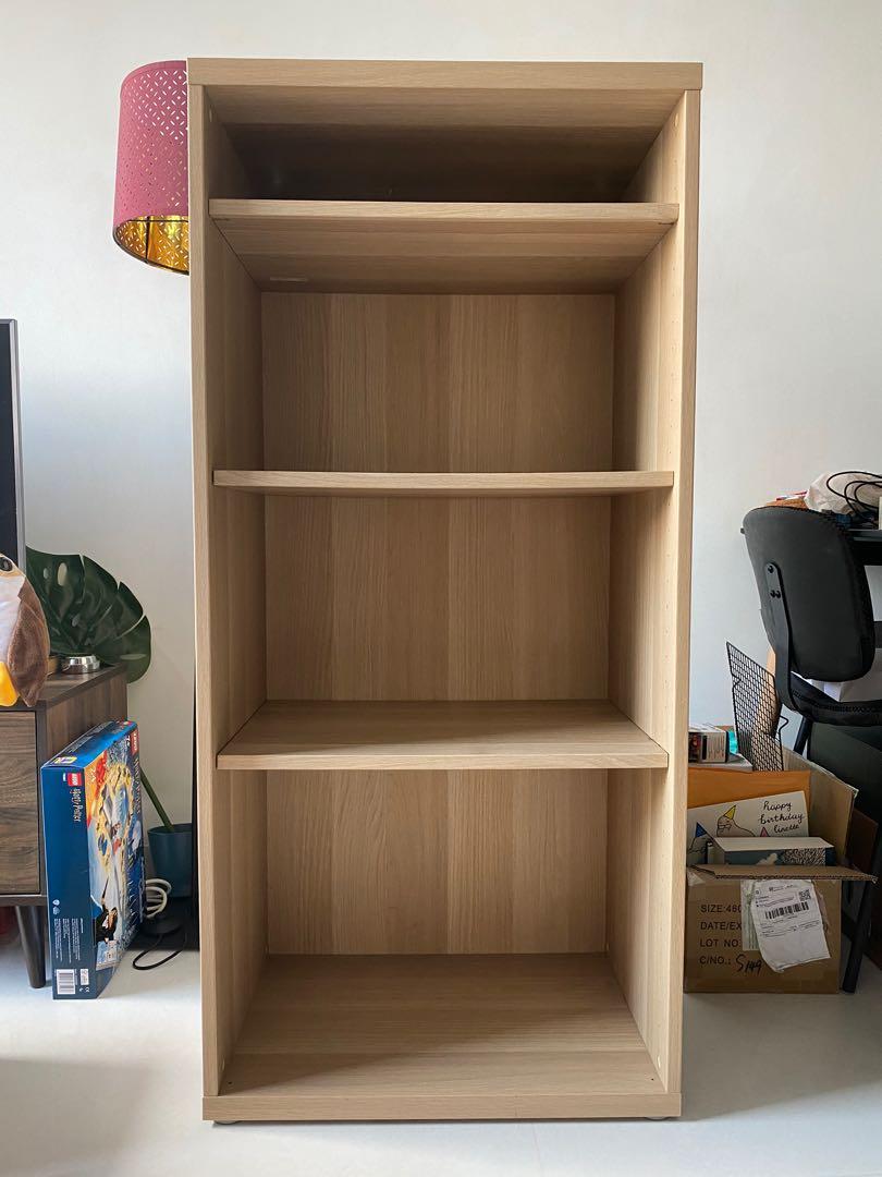Book shelf light brown wood, Furniture & Home Living, Furniture