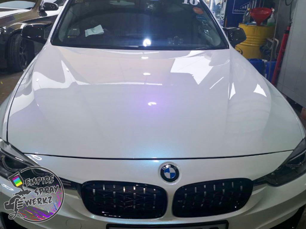 White car online spray paint