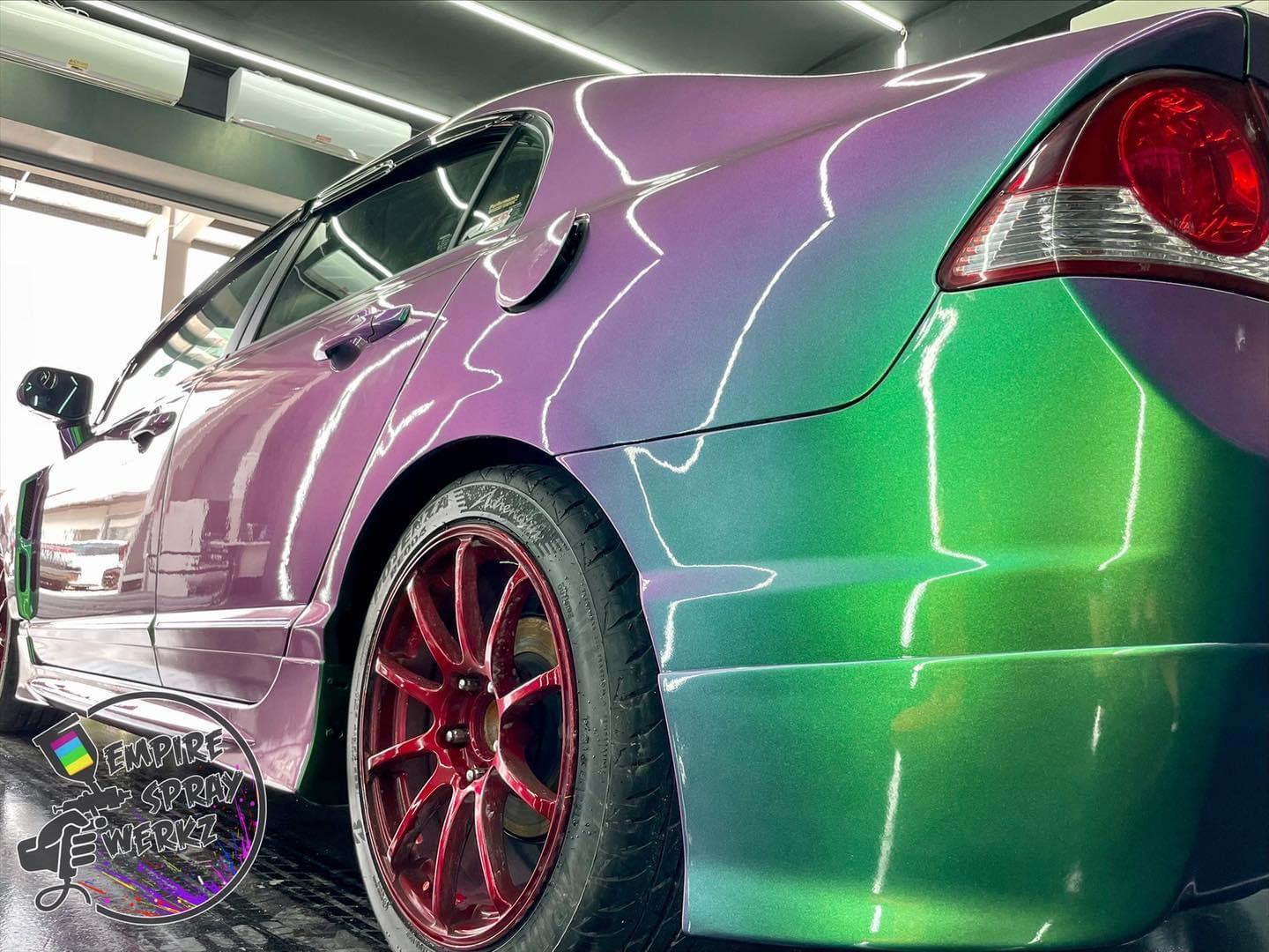 Hyper Color Car Car Spray Painting - Special Effect - Holographic / Colourshift / Candy ...