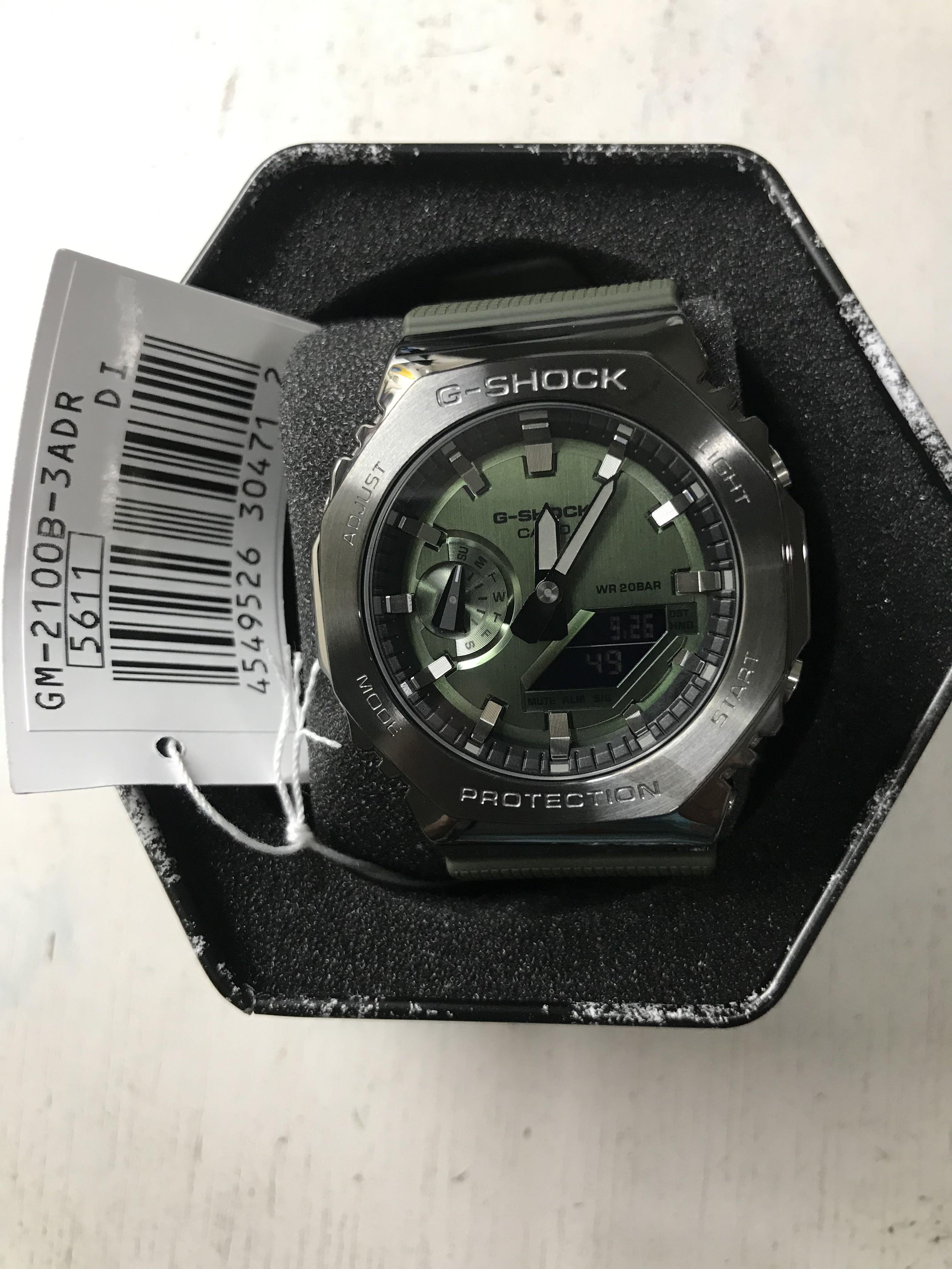 Casioak Metal GM2100B-3A (Category: Men's Watches) located in Manila. Submitted by seikowatchfactory (Listing ID 1115840456, Image 1). Description: Contact: +639178302158 sms/viber/whatsapp/wechat/telegram Brand New in Box Authentic Gshock 10/10 Model: GM2100B-3A Price: 9.5k pesos Specifications: Size of Case: 49.3 x 44.4 x 11.8mm Total Weight: 72g Case / bezel material: Resin / Stainless steel Resin Band Neobrite Shock Resistant Mineral Glass 20