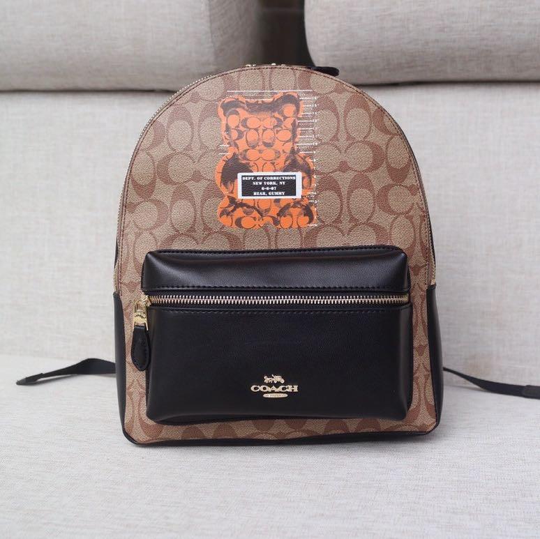 Coach bear backpack outlet