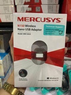 COD! Mercusys MW150US N150 Wireless Nano USB White Adapter WiFi Adapter WiFi Dongle Wifi Hotspot