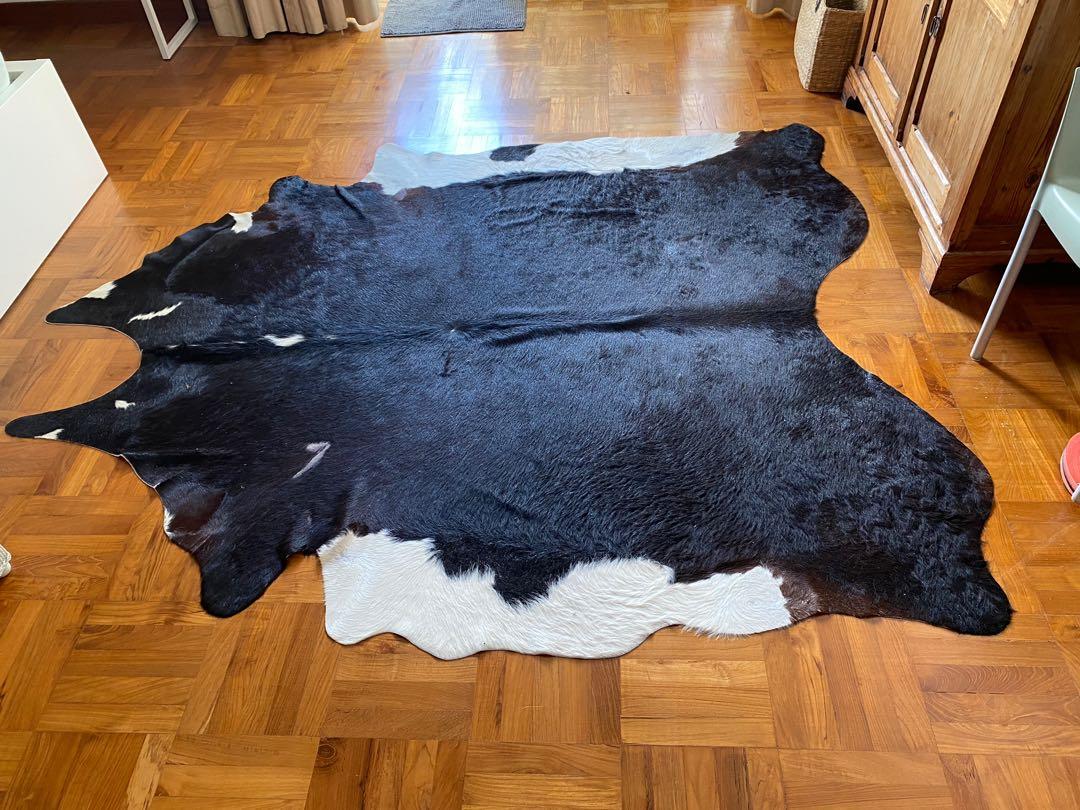 Cow hide IKEA COLDBY, Furniture & Home Living, Home Decor, Carpets, Mats & Flooring on Carousell