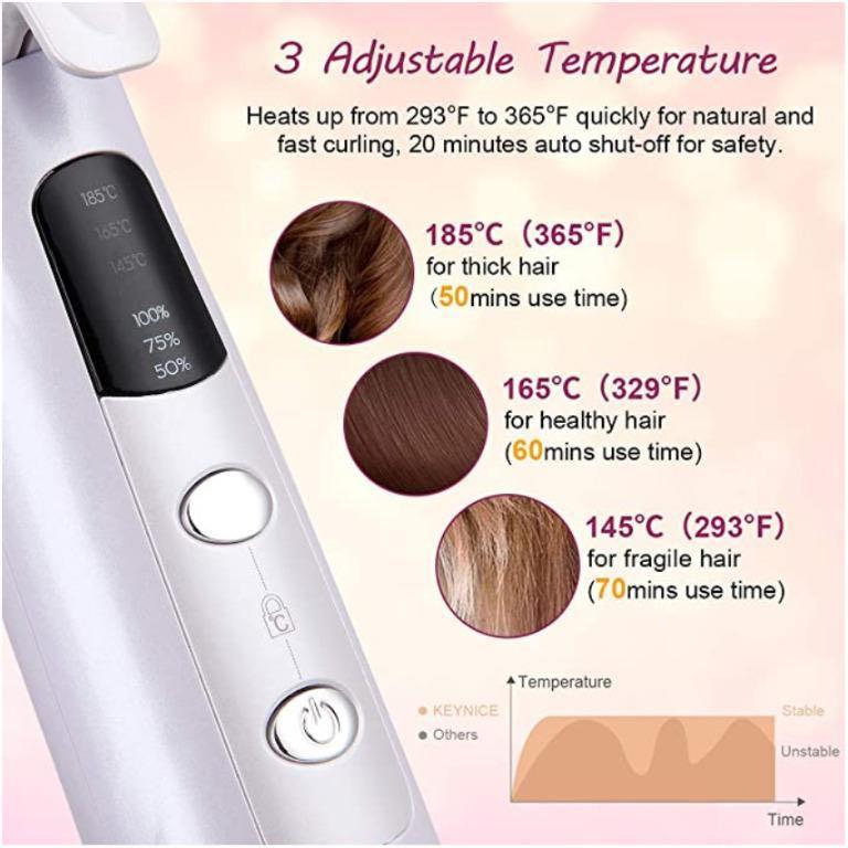 Travel hair 2025 curling tongs