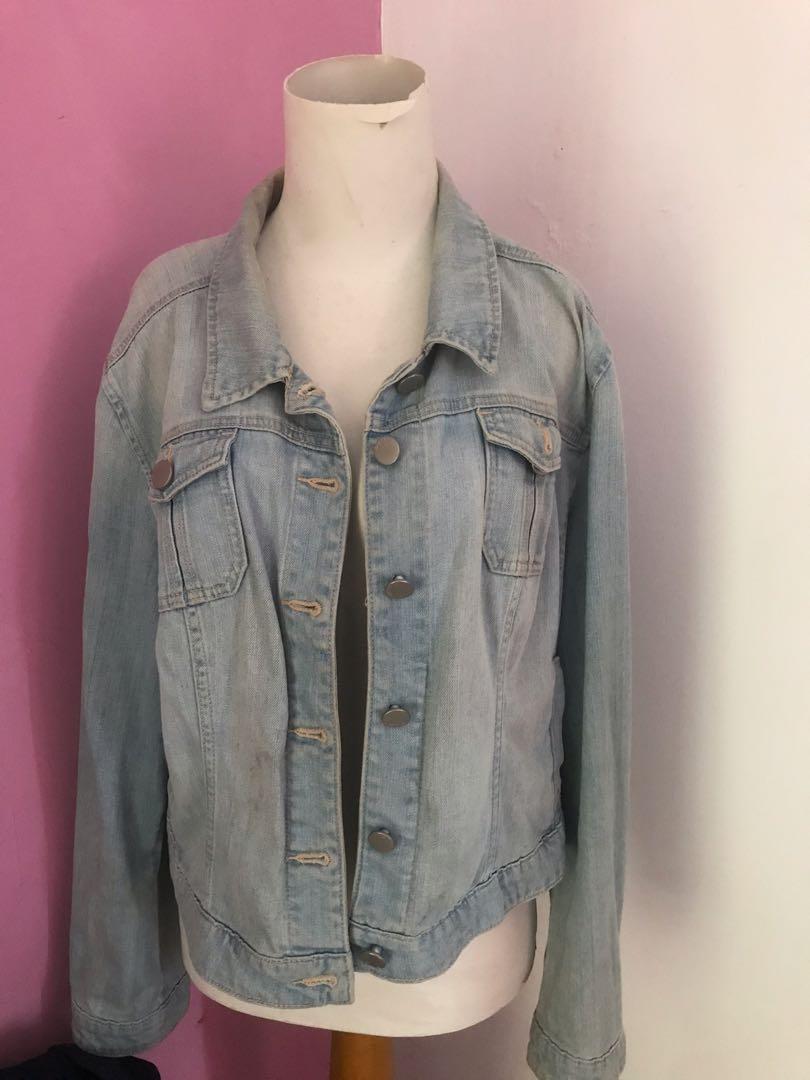 Denim Jacket ELLE, Fesyen Wanita 