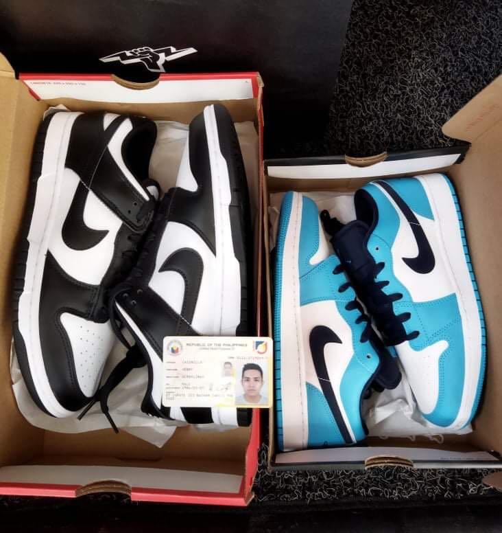 Dunk panda and J1 low GS, Men's Fashion, Footwear, Sneakers on Carousell